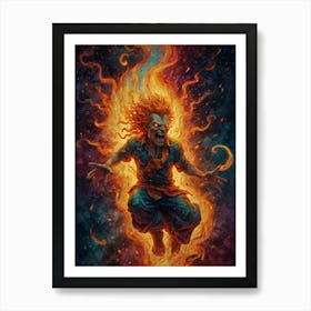 Fire Demon Art Print