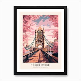 The Tower Bridge London United Kingdom Travel Poster Art Print