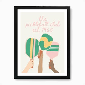 Pickleball Club Art Print