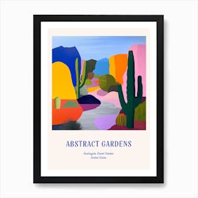 Colourful Gardens Huntington Desert Garden Usa 3 Blue Poster Art Print