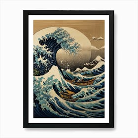 Great Wave Off Kanagawa 6 Art Print