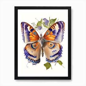 Gatekeeper Butterfly Decoupage 1 Art Print