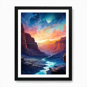 The Grand Canyon Sunset Art Print