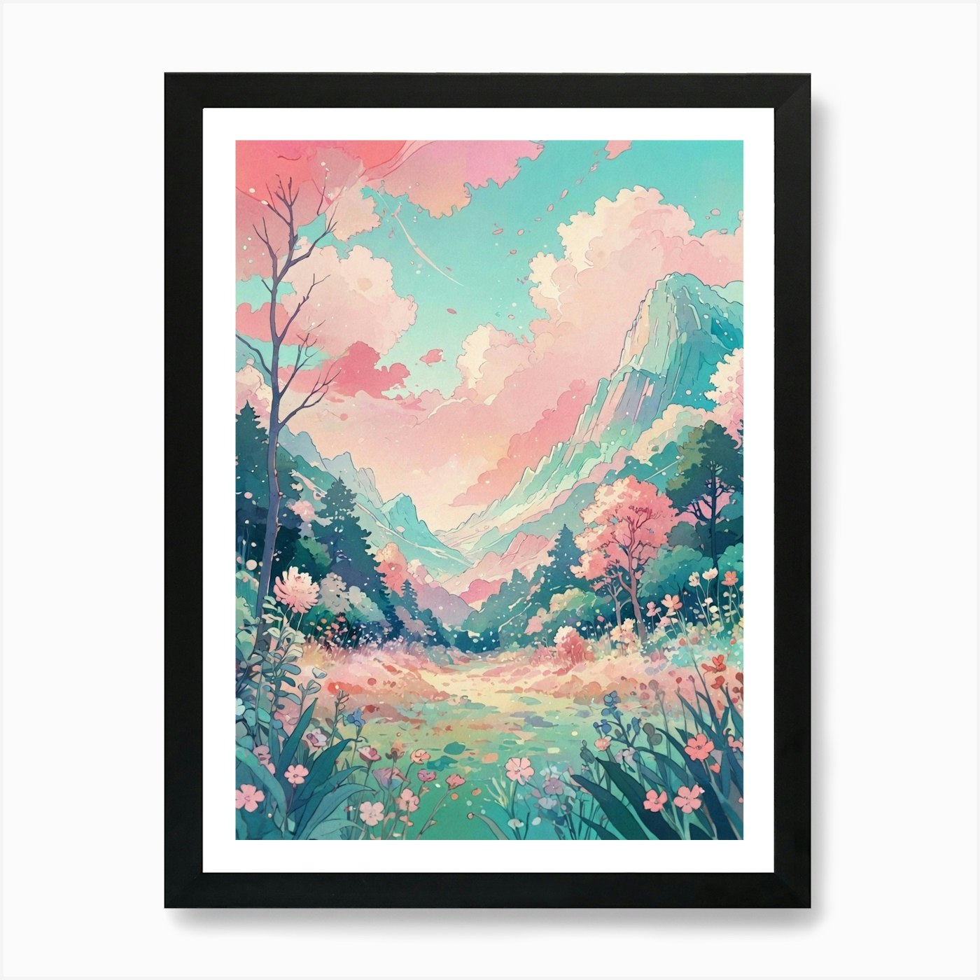 Cherry Blossoms 11 Art Print Framed Framed Wall Art Poster Canvas Print Picture - Picture 2 of 4