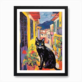 Painting Of A Cat In Verona Italy 2 Poster