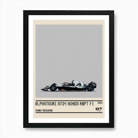 Alphatauri At04 Honda Rbpt F1 10° Belgian Gp Sprint Race 2023 Daniel Ricciardo Art Print