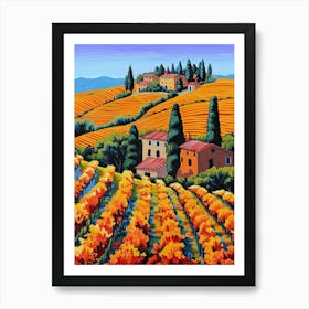 Tuscan Vineyards 2 Art Print