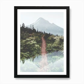 Trail In The Forest - Mount Hood Oregon Art Print