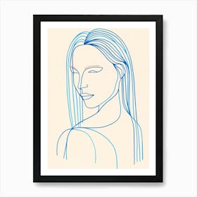 Woman'S Face 1 Art Print