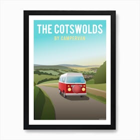 The Cotswolds By Campervan Art Print