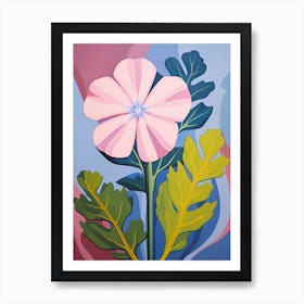 Phlox 2 Hilma Af Klint Inspired Pastel Flower Painting Art Print