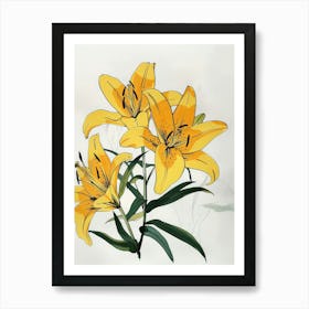 Yellow Lily 7 Art Print