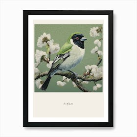 Ohara Koson Inspired Bird Painting Finch 3 Poster Art Print