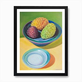 Durian Bowl Of fruit Art Print