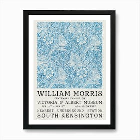 William Morris Blue Tapestry Art Print