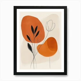 Orange Flowers Art Print