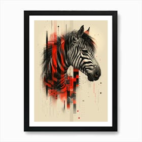 Zebra Art Print