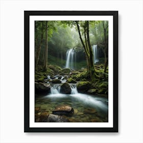 Default Forests And Waterfalls These Images Bring A Sense Of C 0 Art Print