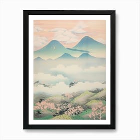 Mount Akagi In Gunma Japanese Landscape 4 Art Print
