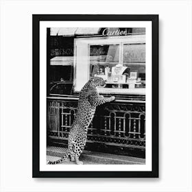 Vintage Photography Cheetah Print Art Print