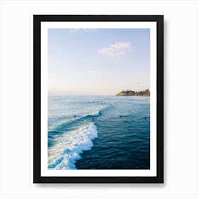 Peaceful Day Surfing Art Print