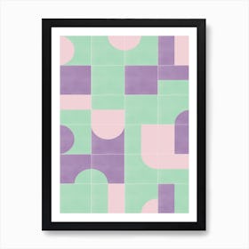 Retro Tiles 09 1 Art Print