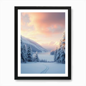 Winter Snowy Trees Art Print