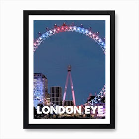 London Eye, London, Landmark, Wall Print, Wall Art, Poster, Print, Affiche