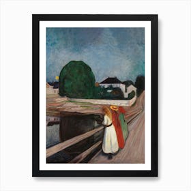 The Girl On The Bridge, Edvard Munch Art Print