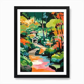 Portland Japanese Garden Usa Painting 2 Art Print
