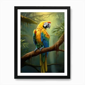 Macaw Melody: Jungle Bird Poster Art Print