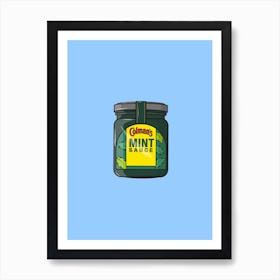 Mint Sauce, Kitchen, Condiment, Art, Cartoon, Wall Print Art Print