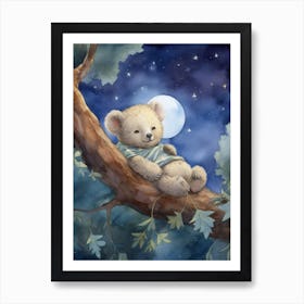 Baby Koala 3 Sleeping In The Clouds Art Print