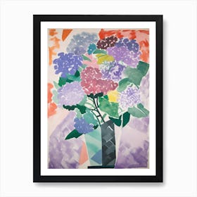 Lilac Flower Illustration 4 Art Print