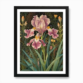 Iris By William Morris Art Print