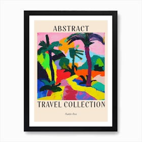 Abstract Travel Collection Poster Puerto Rico 2 Art Print