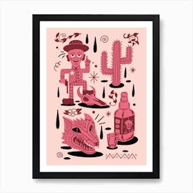 Wild West Art Print