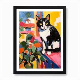 Painting Of A Cat In Seville Spain 2 Art Print