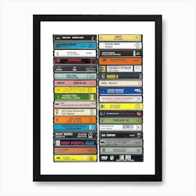 1974 Music - Cassette Print - Born in '74 - 50th Birthday Art Print