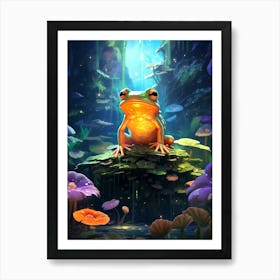 Frog In The Forest 4 Art Print