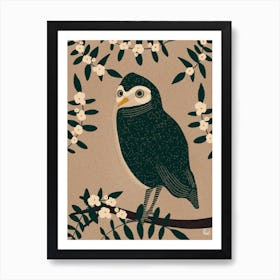 Bird On Branch Art Print