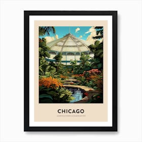 Garfield Park Conservatory 8 Chicago Travel Poster Art Print