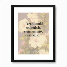 Artist Quote Leonora Carrington Art Print