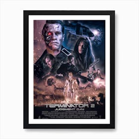 Terminator 2, Wall Print, Movie, Poster, Print, Film, Movie Poster, Wall Art, Art Print