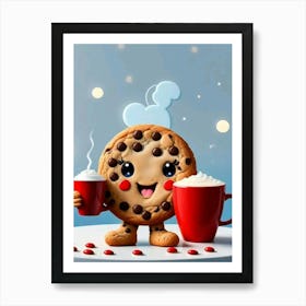 Cookie Mascot Art Print