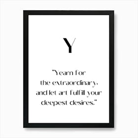 Year For The Extraordinary.Elegant painting, artistic print. Art Print