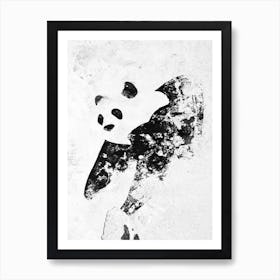 Venice Wall Panda Art Print