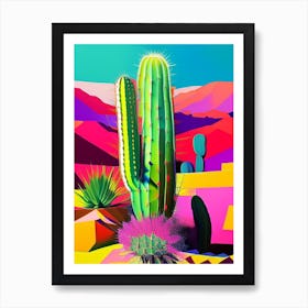 Echinocereus Cactus Modern Abstract Pop Art Print