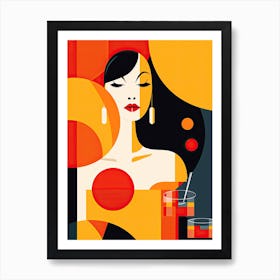 Coctail abstract art Art Print