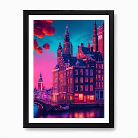 Amsterdam City Art Travel Art Print